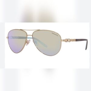 Tiffany & Co. Gold Aviator Sunglasses